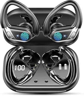 Wireless Earbuds Bluetooth 5.4 Headphones Sport, ENC Noise Canceling Mic